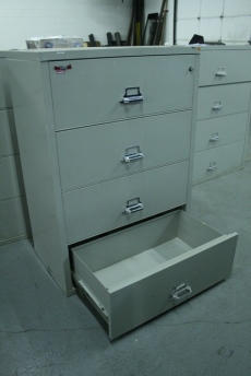 Used FireKing 4 Drawer Lateral Filing Cabinet
